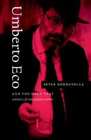 Cover of: Umberto Eco and the Open Text: Semiotics, Fiction, Popular Culture