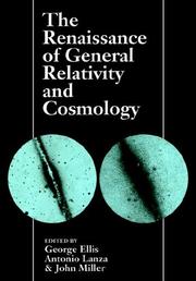 Cover of: The Renaissance of General Relativity and Cosmology by 