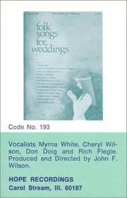 Cover of: Folk Songs for Weddings by Hope Publishing Company, Hope Publishing Company