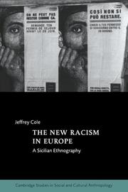 Cover of: The New Racism in Europe: A Sicilian Ethnography (Cambridge Studies in Social and Cultural Anthropology)