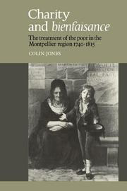 Cover of: Charity and Bienfaisance by Colin Jones