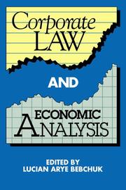 Cover of: Corporate Law and Economic Analysis