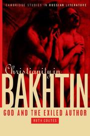 Christianity in Bakhtin by Ruth Coates