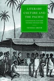 Literary culture and the Pacific by Vanessa Smith