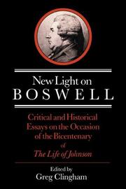 Cover of: New Light on Boswell by 