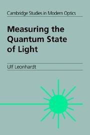 Cover of: Measuring the Quantum State of Light (Cambridge Studies in Modern Optics)