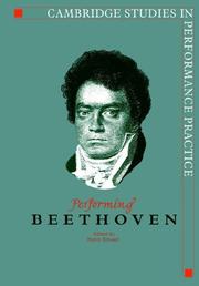 Cover of: Performing Beethoven (Cambridge Studies in Performance Practice)