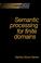 Cover of: Semantic Processing for Finite Domains (Studies in Natural Language Processing)