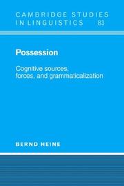 Cover of: Possession | Bernd Heine