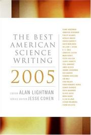 Cover of: The Best American Science Writing 2005 (Best American Science Writing) by Alan P. Lightman, Jesse Cohen, Alan Lightman, Jesse Cohen