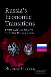 Cover of: Russia's Economic Transitions: From Late Tsarism to the New Millennium