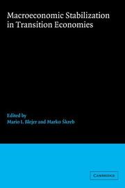 Cover of: Macroeconomic Stabilization in Transition Economies