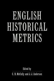 Cover of: English Historical Metrics