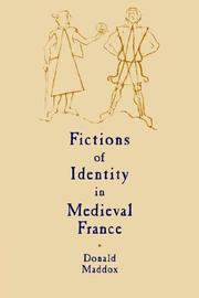 Cover of: Fictions of Identity in Medieval France