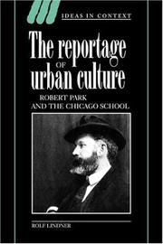Cover of: The Reportage of Urban Culture by Rolf Lindner, Jeremy Gaines, Martin Chalmers
