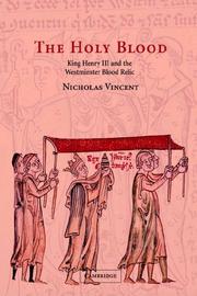 Cover of: The Holy Blood by Nicholas Vincent