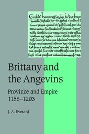 Cover of: Brittany and the Angevins: Province and Empire 11581203