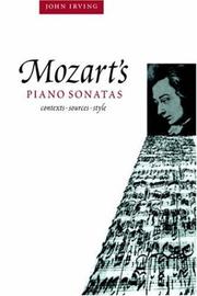 Cover of: Mozart's Piano Sonatas: Contexts, Sources, Style