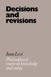 Cover of: Decisions and Revisions | Isaac Levi