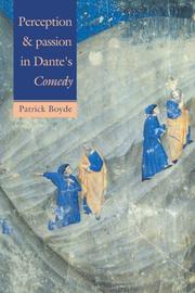 Cover of: Perception and Passion in Dante's Comedy