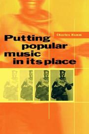 Cover of: Putting Popular Music in its Place by Charles Hamm, Charles Hamm