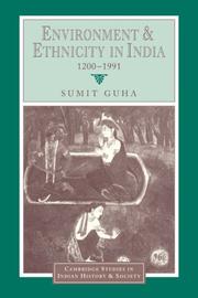 Cover of: Environment and Ethnicity in India, 12001991