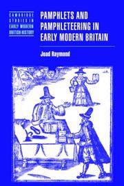 Cover of: Pamphlets and Pamphleteering in Early Modern Britain by Joad Raymond