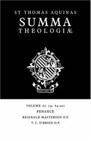 Cover of: Summa Theologiae by Thomas Aquinas