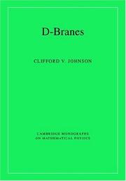 Cover of: D-Branes (Cambridge Monographs on Mathematical Physics)