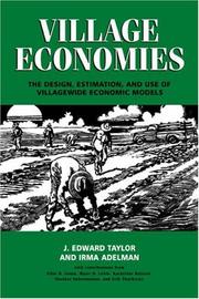 Cover of: Village Economies by J. Edward Taylor, Irma Adelman
