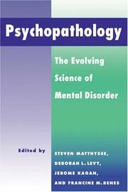 Cover of: Psychopathology: The Evolving Science of Mental Disorder