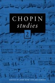 Cover of: Chopin Studies by 