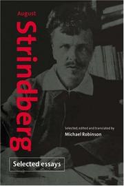 Cover of: August Strindberg by August Strindberg, Michael Robinson