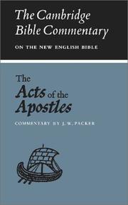Cover of: The Acts of the Apostles (Cambridge Bible Commentaries on the New Testament)