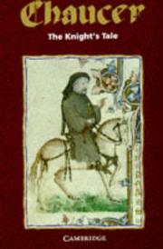 Cover of: The Knight's Tale (Selected Tales from Chaucer) by Geoffrey Chaucer