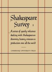 Cover of: Shakespeare Survey by Allardyce Nicoll, Allardyce Nicoll