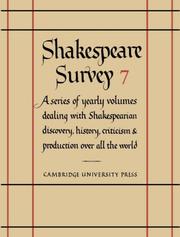 Cover of: Shakespeare Survey by Allardyce Nicoll, Allardyce Nicoll