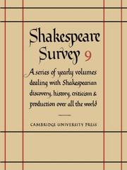 Cover of: Shakespeare Survey by Allardyce Nicoll, Allardyce Nicoll