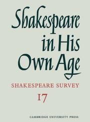 Cover of: Shakespeare Survey by Allardyce Nicoll, Allardyce Nicoll