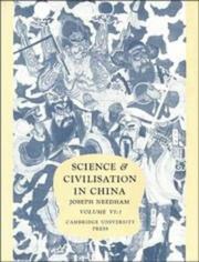 Cover of: Science and Civilisation in China: Volume 6, Biology and Biological Technology; Part 1, Botany