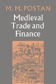 Cover of: Medieval trade and finance by Michael Moissey Postan