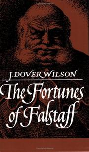 Cover of: Fortunes of Falstaff by J. Dover Wilson