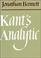 Cover of: Kant's Analytic