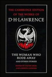 Cover of: The woman who rode away, and other stories | D. H. Lawrence