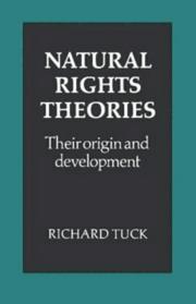 Cover of: Natural rights theories: their origin and development
