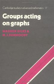 Cover of: Groups acting on graphs by Warren Dicks