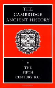 Cover of: The Cambridge Ancient History Volume 5: The Fifth Century BC