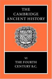 Cover of: The Cambridge Ancient History Volume 6 by 