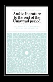 Cover of: Arabic literature to the end of the Umayyad period