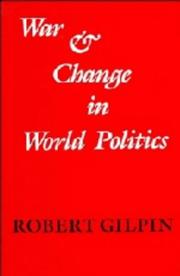 Cover of: War and change in world politics